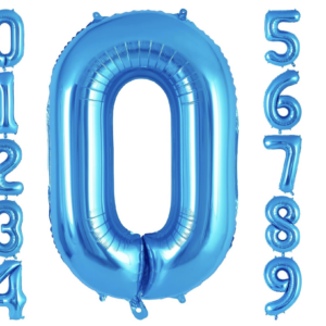 Number Foils -  Blue